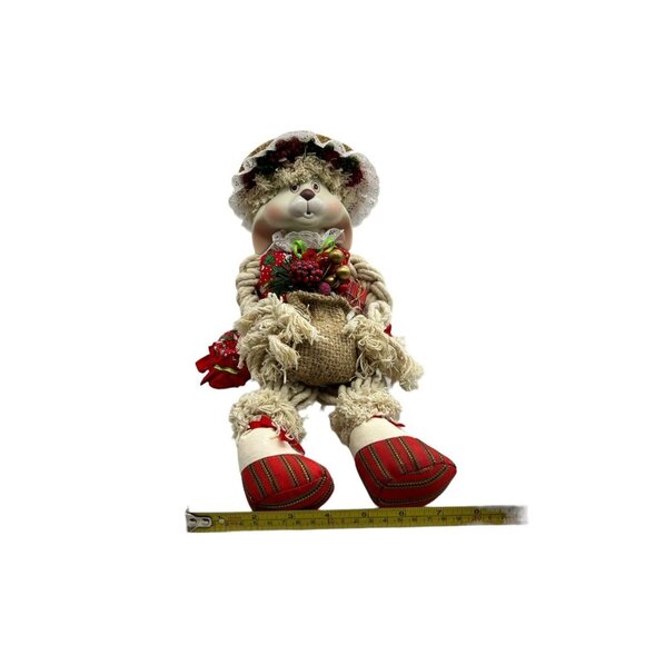 House of Lloyd Flossie Rabbit Figurine 1993 Porcelain Face w/ Box Christmas Vtg - Picture 14 of 16